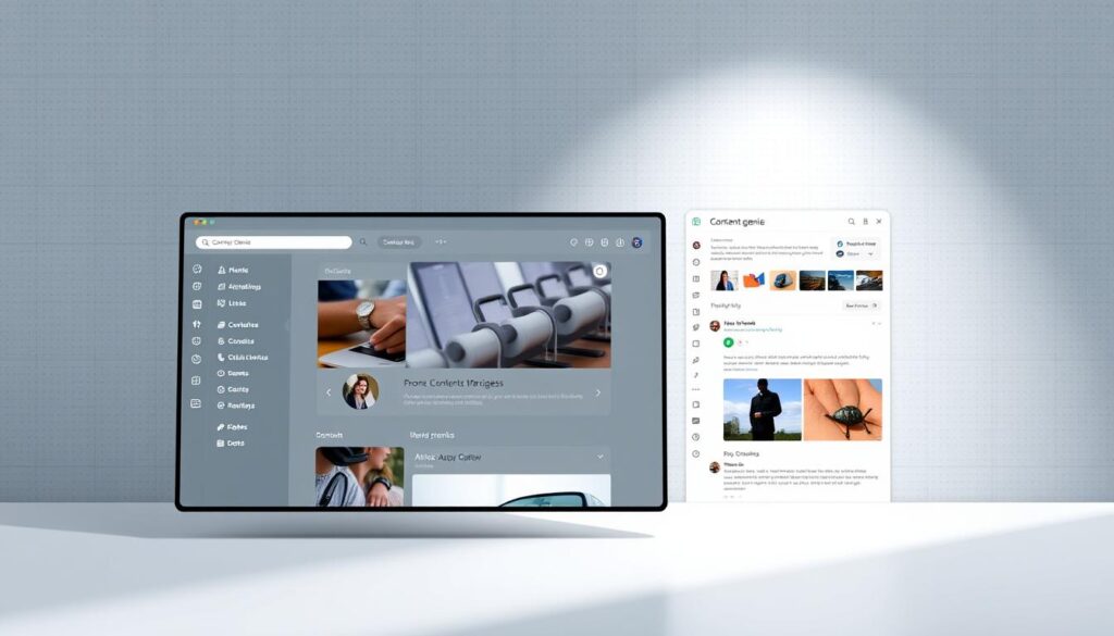 content genie2.0 interface