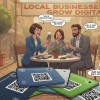 NFC review cards for local businesses
